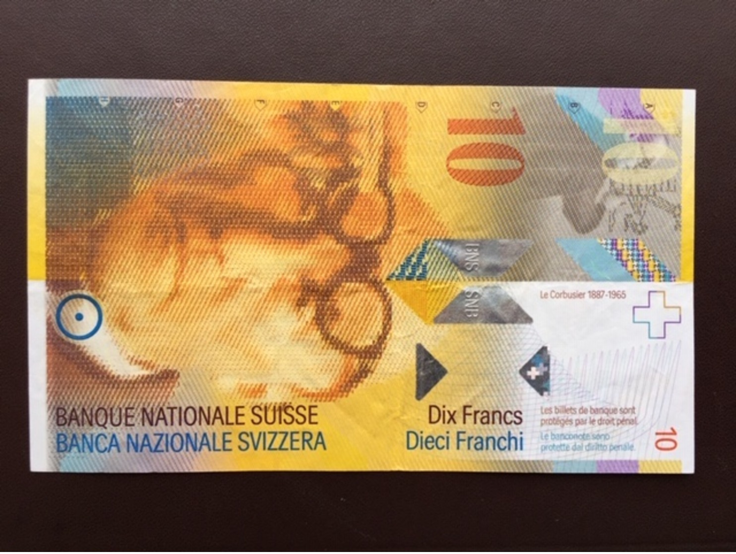 SWITZERLAND P186 10 FRANCS 1995 XF - Suisse