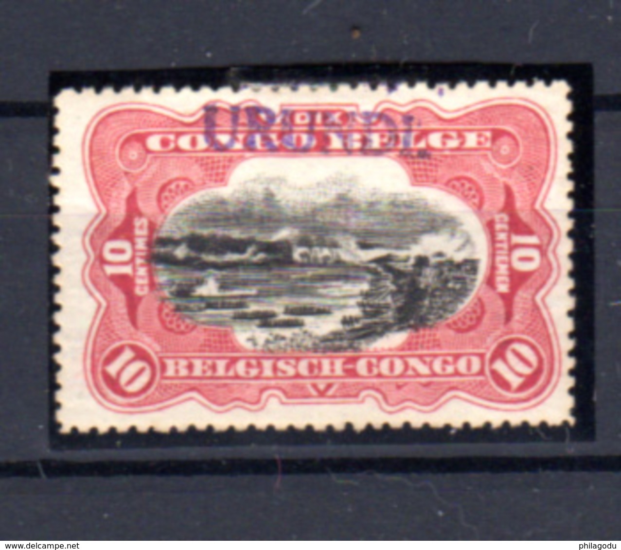 1916  Ruanda-Urundi, Type Tombeur "du HAVRE" Surcharge Urundi, 17.B  *  Avec Certificat - Neufs