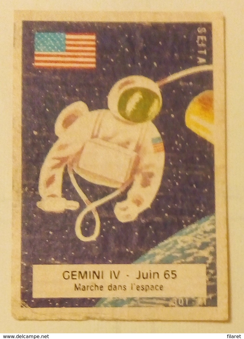 HEROES JAMES McDIVIT & ED WHITE-GEMINI IV,1965-COSMOS,E'SPACE,SPACE,SEITA - Luciferdozen - Etiketten