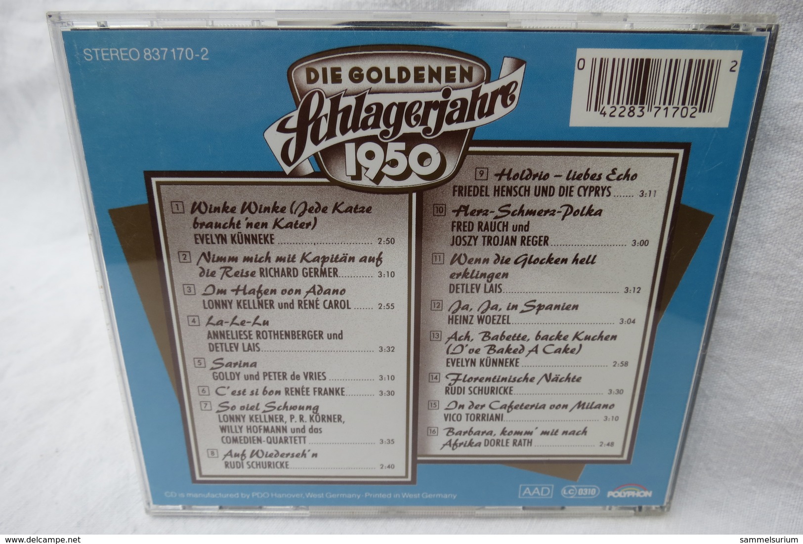 CD "Die Goldenen Schlagerjahre 1950" Div. Interpreten - Other - German Music