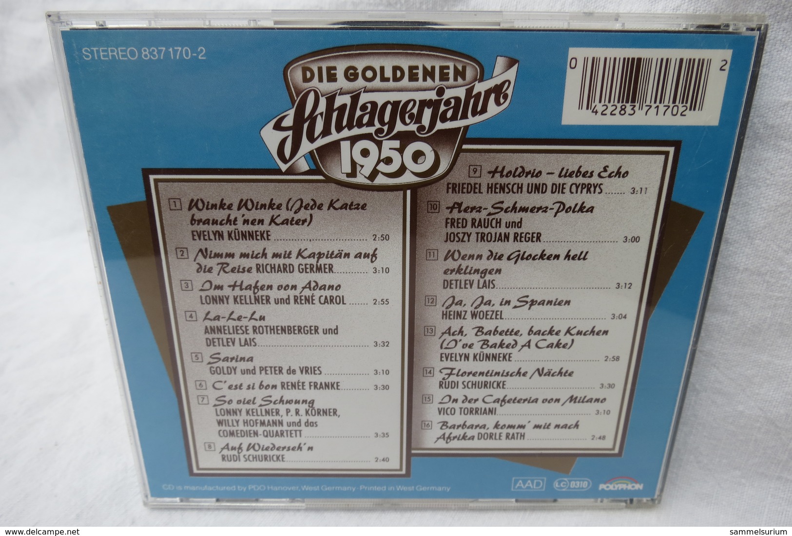 CD "Die Goldenen Schlagerjahre 1950" Div. Interpreten - Sonstige - Deutsche Musik