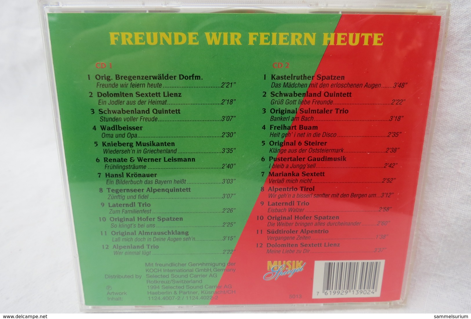 2 CDs "Freunde Wir Feiern Heute" 24 Volkstümliche Superhits, Folge 10 - Andere - Duitstalig