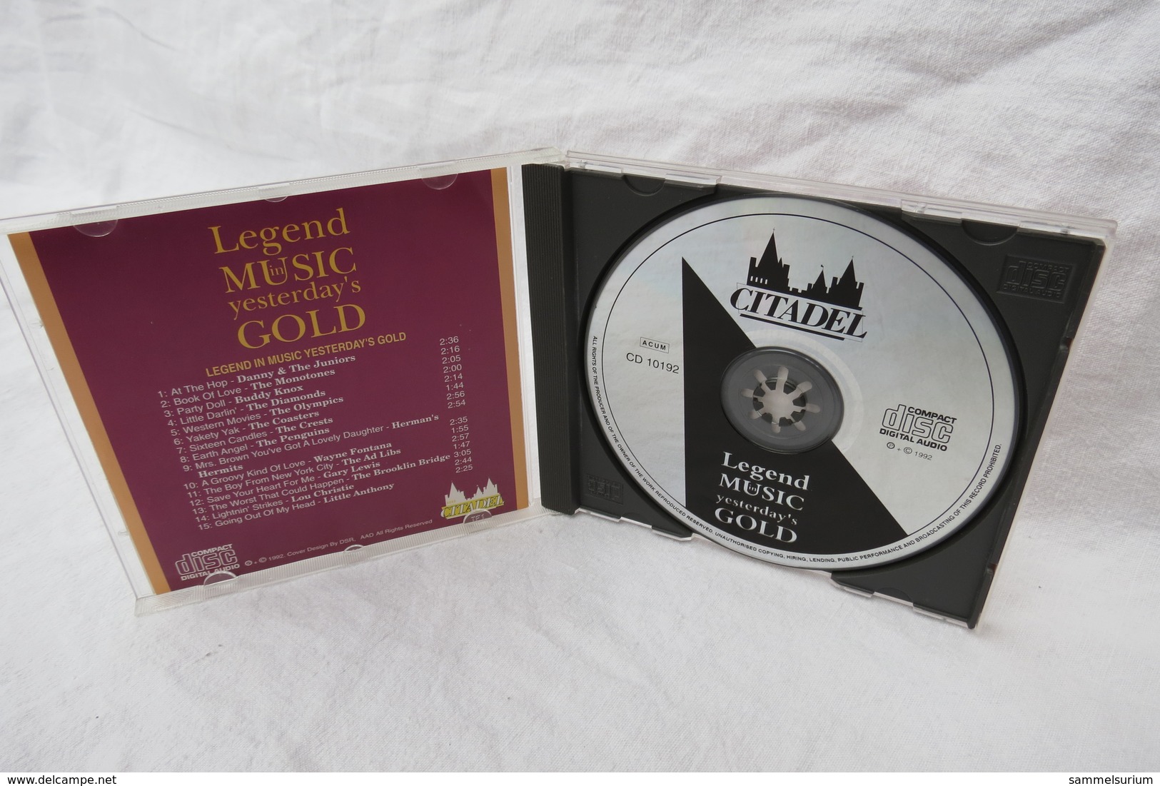 CD "Legend In Music Yesterday's Gold" Div. Interpreten - Compilations