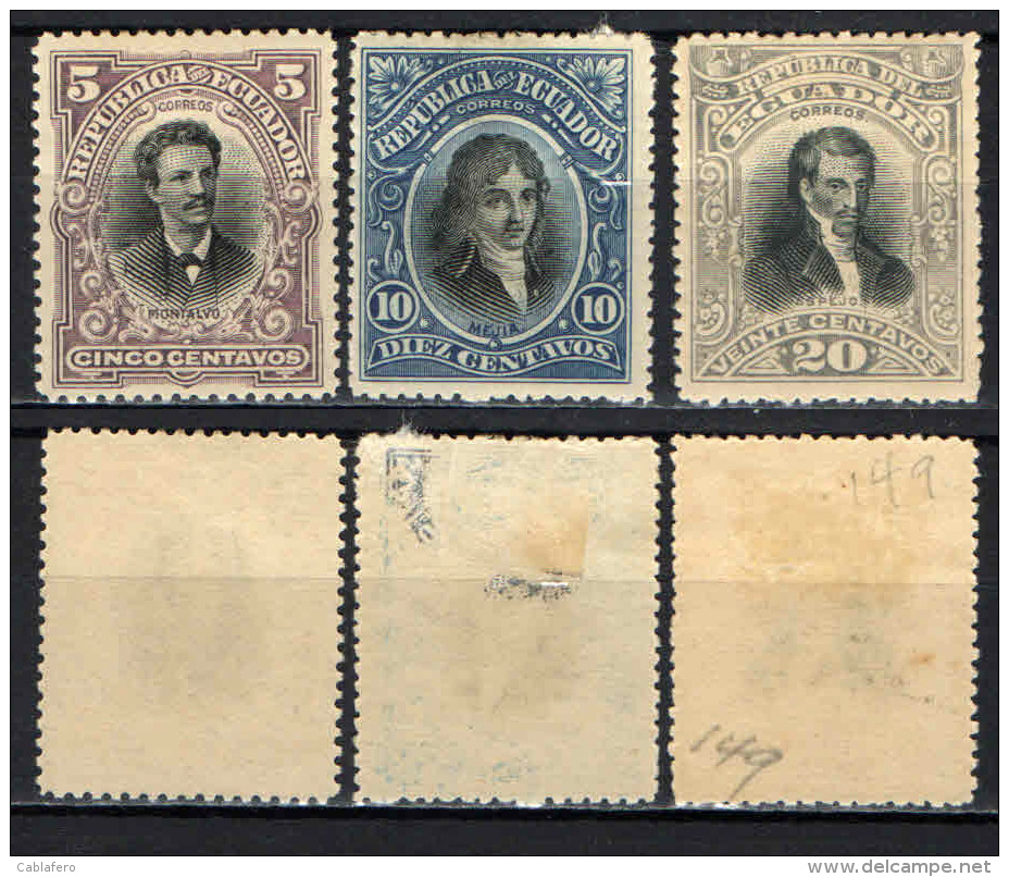 ECUADOR - 1901 - PERSONALITA' DELL'ECUADOR - MH - Ecuador