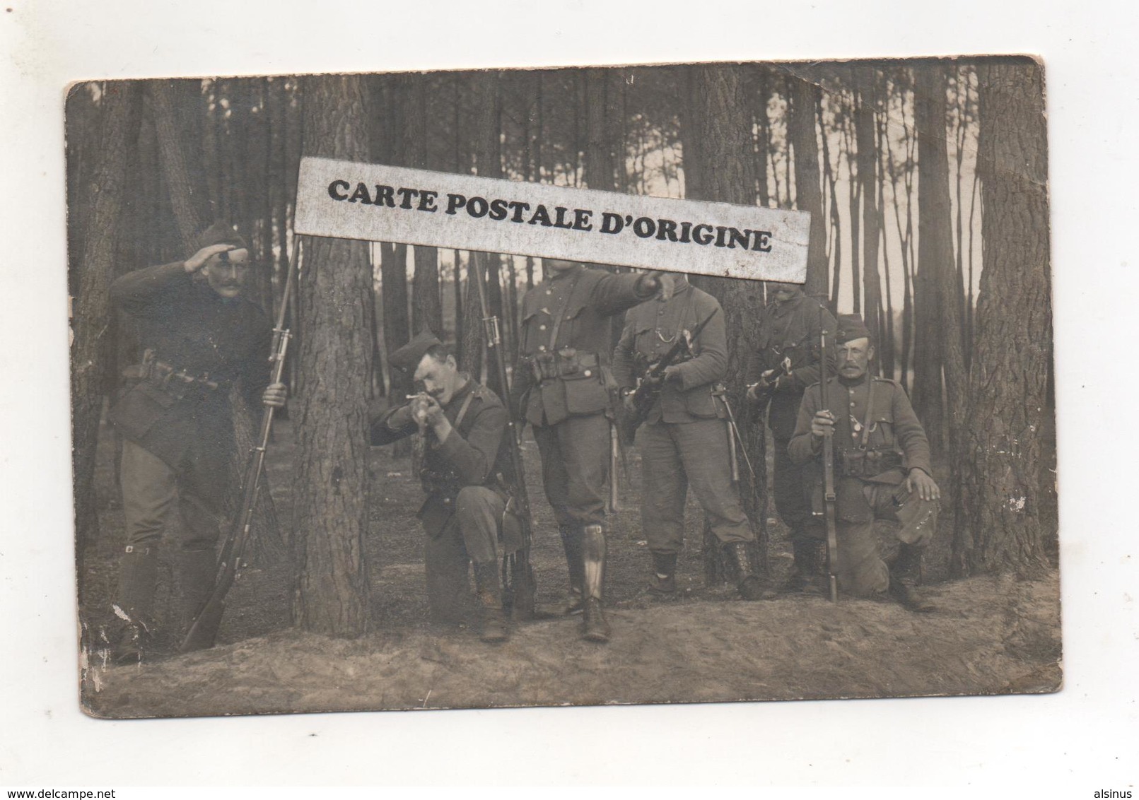 GUERRE 1914/18 - SOLDATS BELGES AVEC LEURS FUSILS MAUSER 1889 - Autres & Non Classés