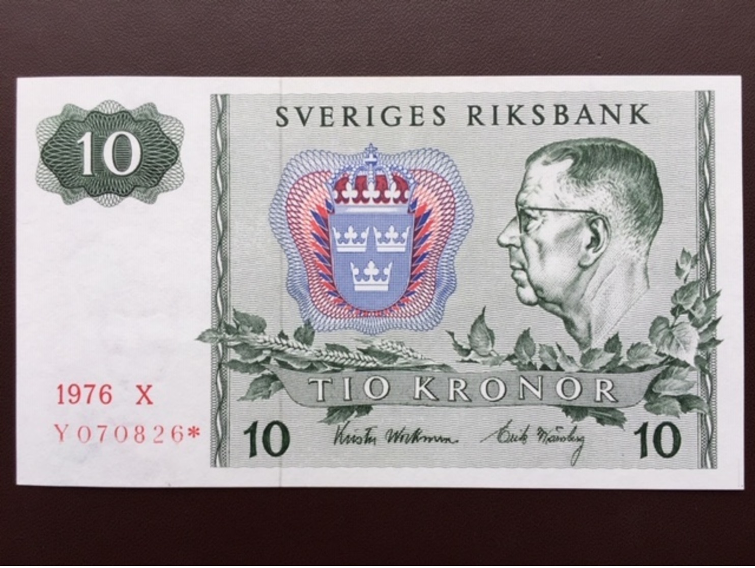 SWEDEN 23 10 KRONUR 1976 REPLAC UNC - Suède