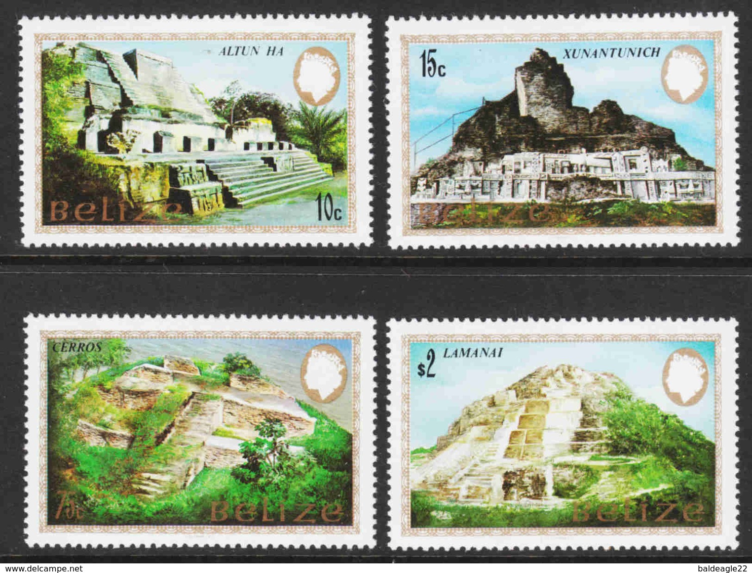 Belize - Scott #680-83 MNH (4) - Mayan Monuments - Belize (1973-...)