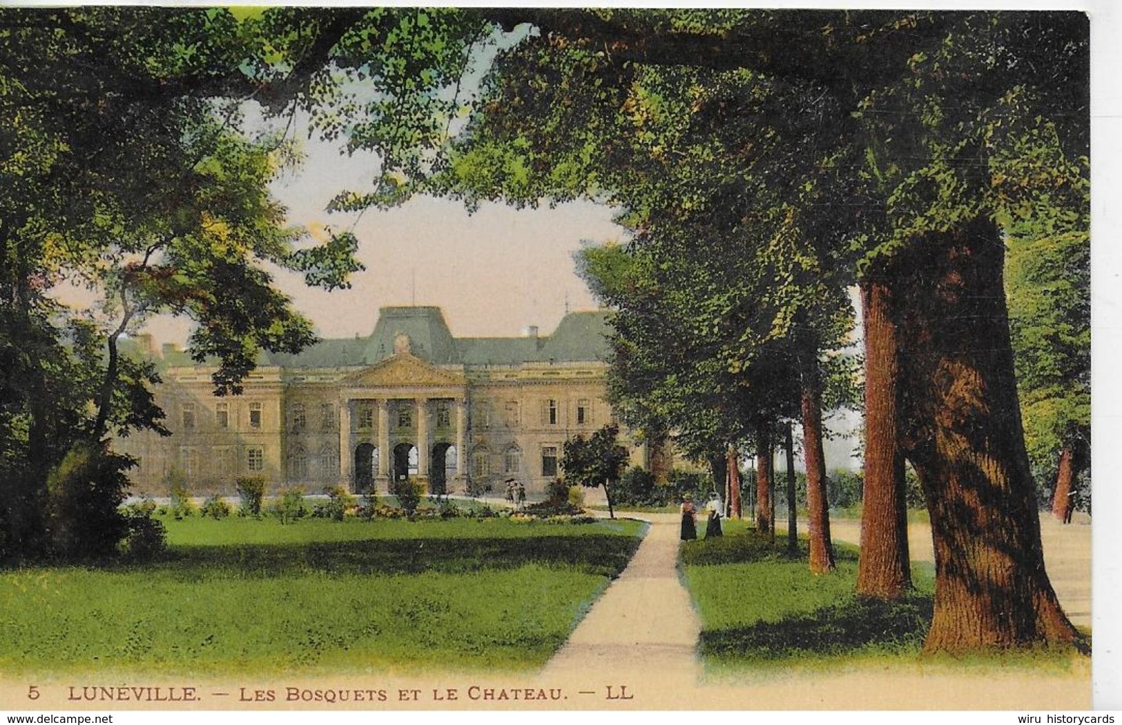 AK 0045  Lunéville - Les Bosquets Et Le Chateau Um 1910-20 - Castelli