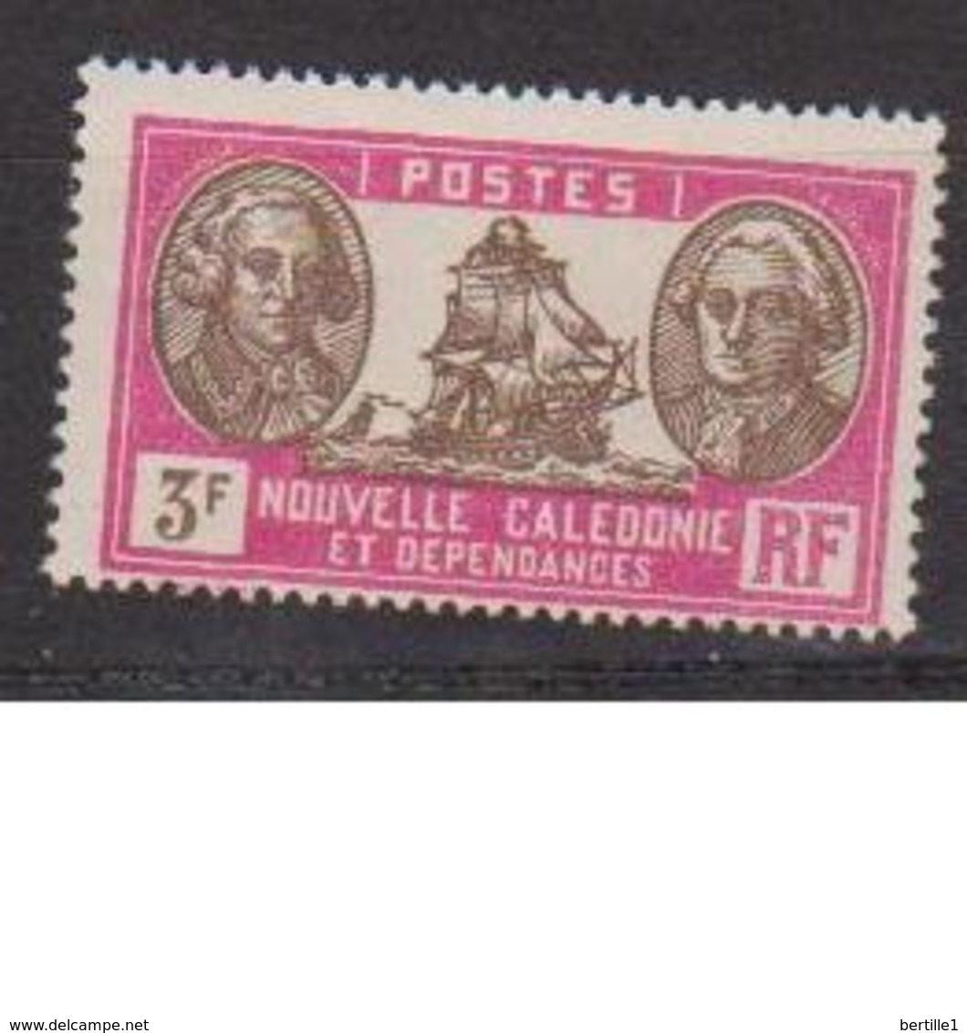 NOUVELLE CALEDONIE      N°  YVERT  :    158  NEUF AVEC  CHARNIERES      (  CH 41   ) - Unused Stamps