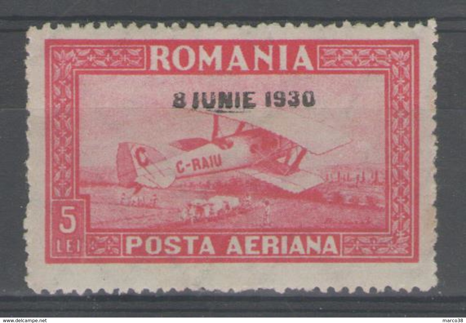 ROUMANIE:  PA.n°6a * (filig.horizontal)      - Cote 85€ - - Neufs