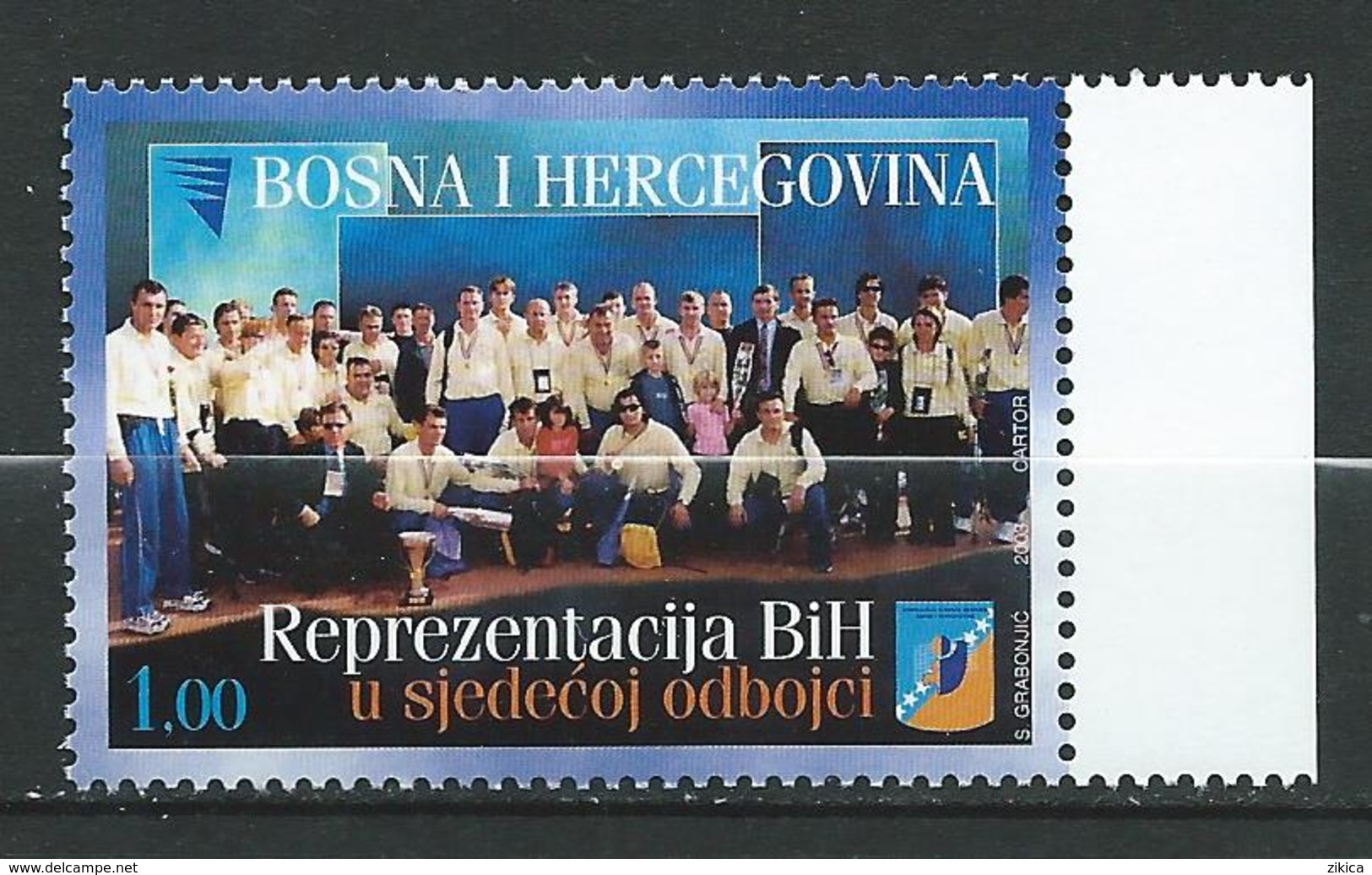 Bosnia And Herzegovina -  2003 Volleyball National Team Of B & H - World Champion In 2002. MNH - Bosnie-Herzegovine