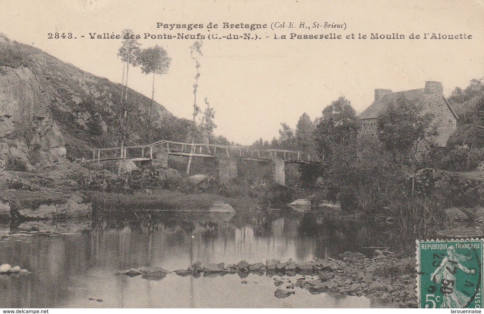 22 - HILLION  MORIEUX - Vallée Des Ponts Neufs - La Passerelle Et Le Moulin De L Alouette - Morieux