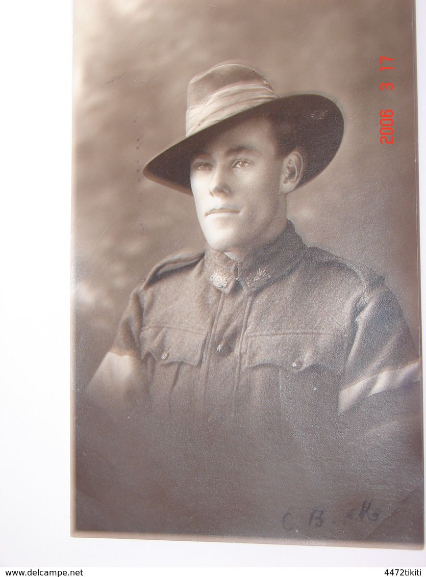 C.P.A.- Carte Photo.- Soldat Australien C.B.M. - 1919 - SUP (AZ 55) - Personen