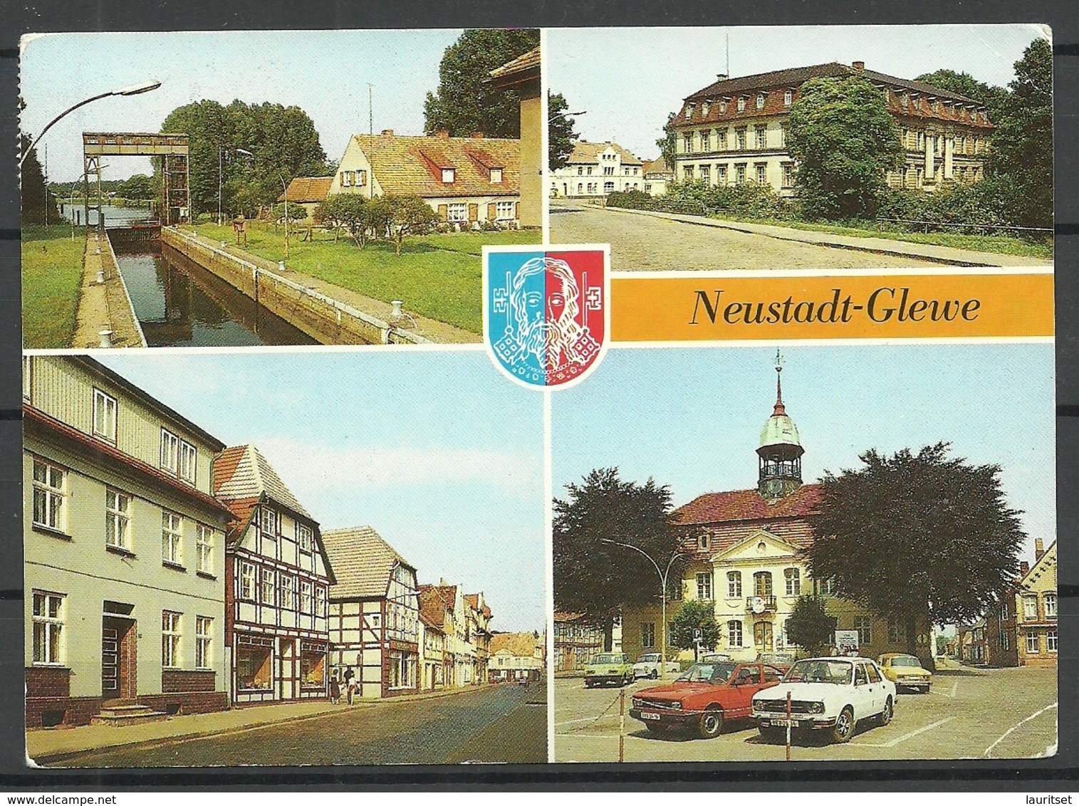 Deutschland DDR NEUSTADT-GLEWE Kr Ludwigslust (gesendet 1990, Mit 3 Briefmarken) - Ludwigslust