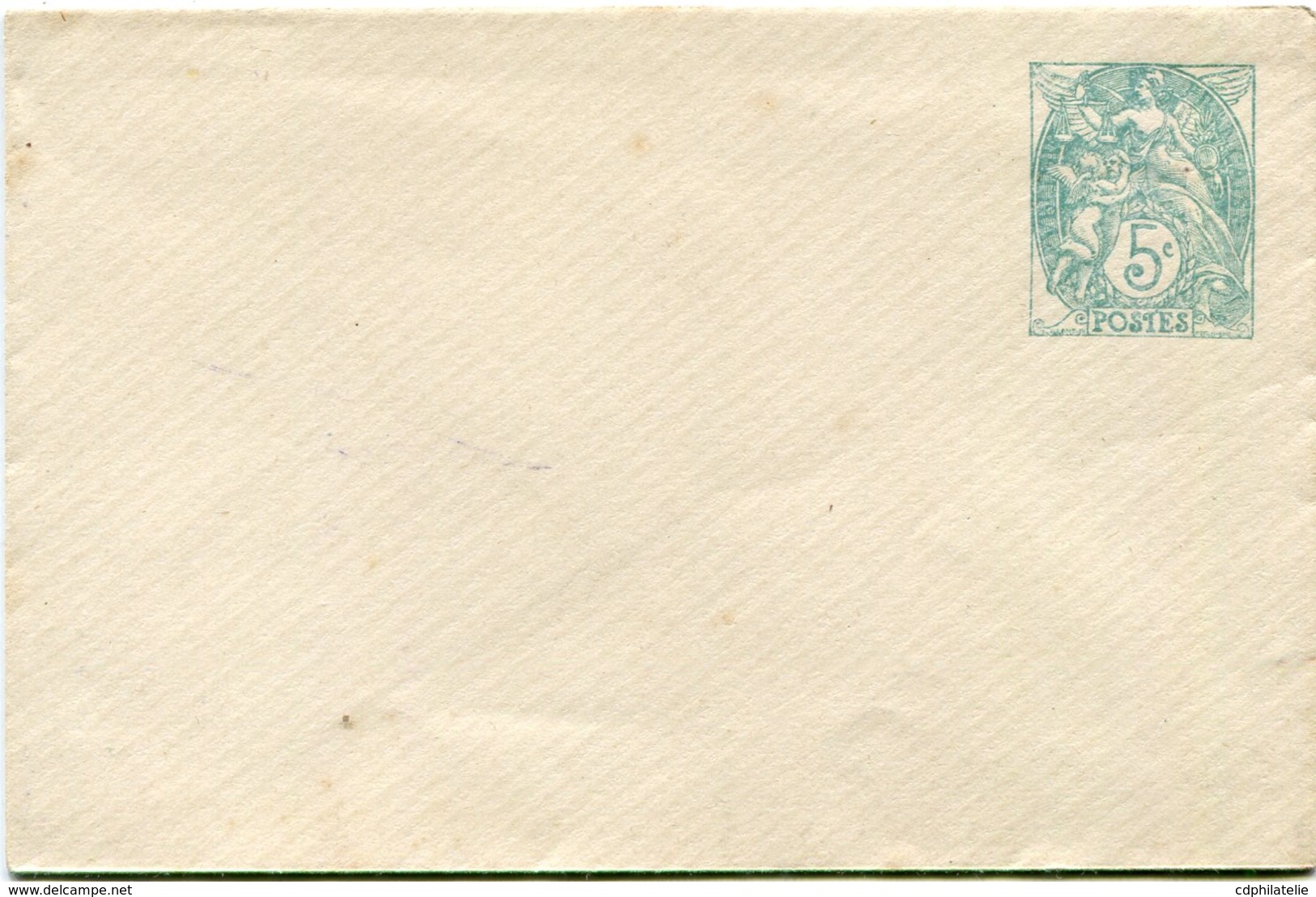 FRANCE ENTIER POSTAL NEUF DU 5 C. VERT TYPE BLANC (N°111) - Enveloppes Types Et TSC (avant 1995)