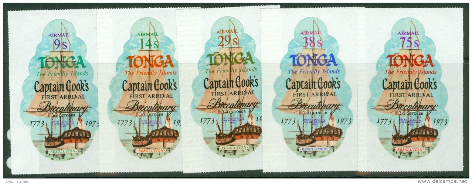 Tonga: 1973   Bicentenary Of Captain Cook's Visit To Tonga   SG459-468     MNH - Tonga (...-1970)