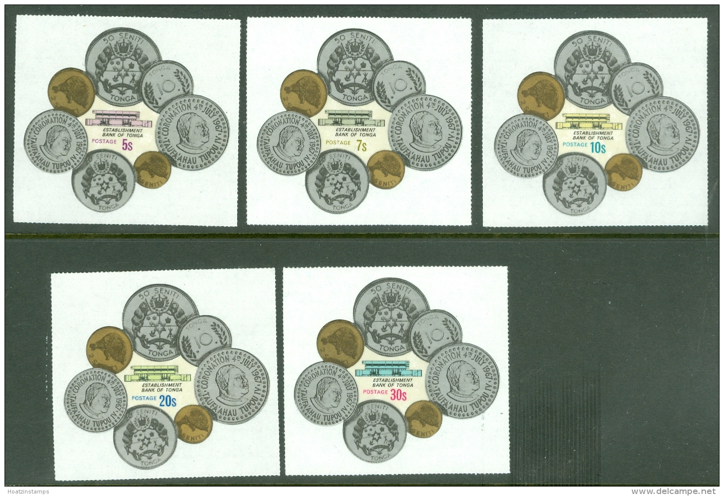 Tonga: 1973   Foundation Of Bank Of Tonga   SG439-448     MNH - Tonga (...-1970)