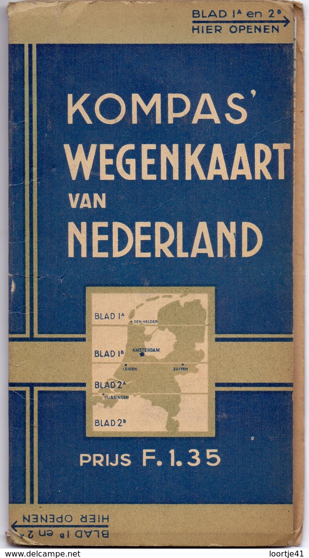 Brochure Map Carte Toerisme Tourisme - Kompas Wegenkaart Van Nederland - Autres & Non Classés