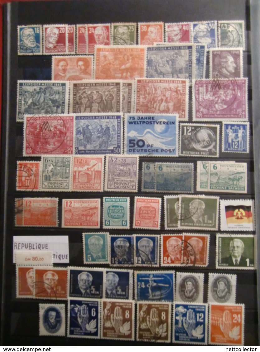 TB COLLECTION  ALLEMAGNE / SAXE / THURINGE / BERLIN ...+ 1200 TIMBRES & BLOCS - Collections