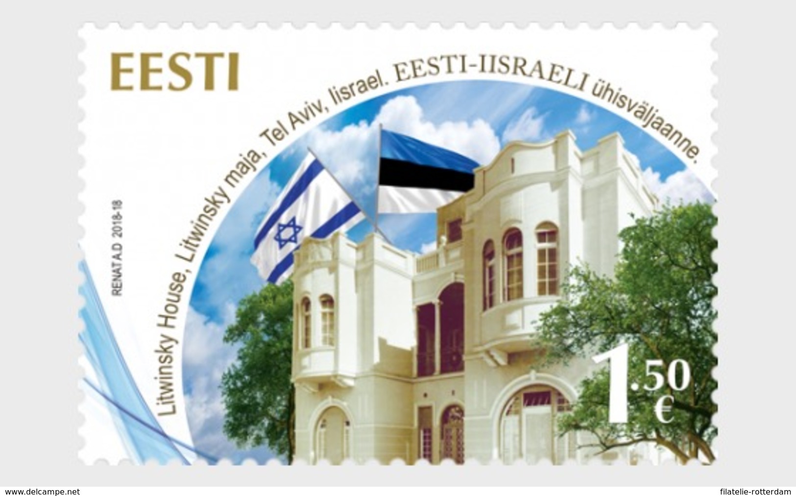 Estland / Estonia - Postfris / MNH - Joint Issue Estonia-Israel 2018 - Estland