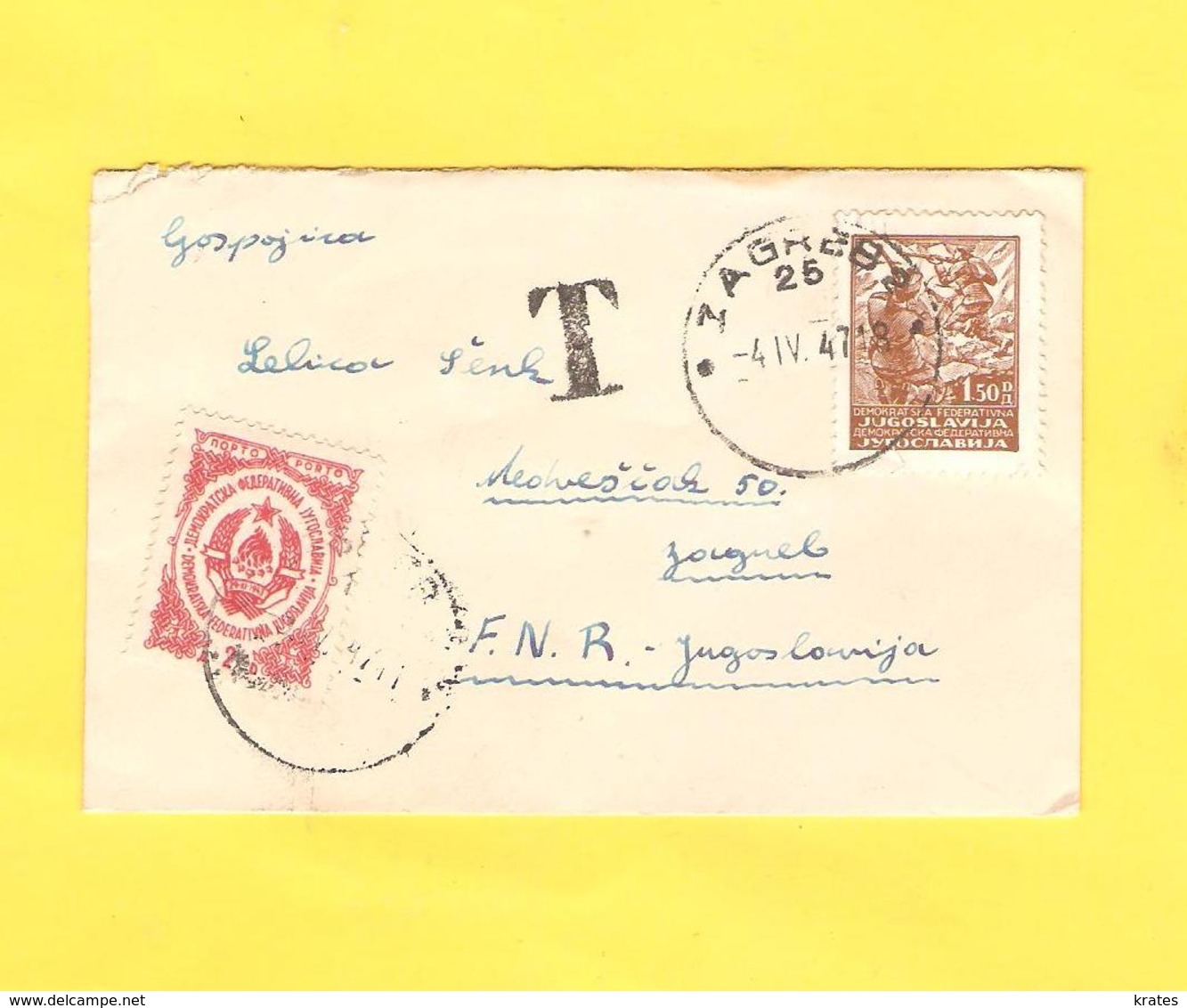 Old Letter - Yugoslavia - Other & Unclassified