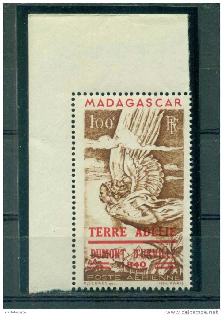 TAAF-1948 -Neuf,  ** ,mint (Madagascar Surchargé Terre D&acute;Adelie , PA 1 **, CdF (cote 55,00&euro; +) - ...-1955 Préphilatélie