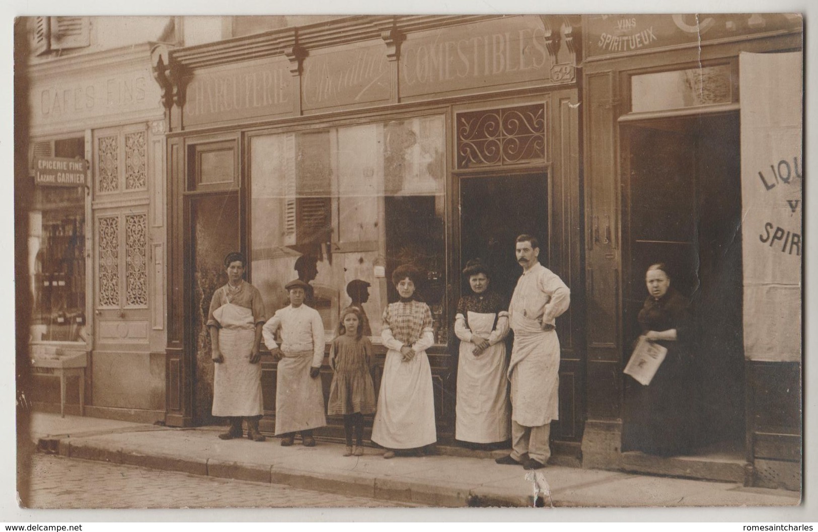 CPA PHOTO MELUN Epicerie Lazare GARNIER - Melun