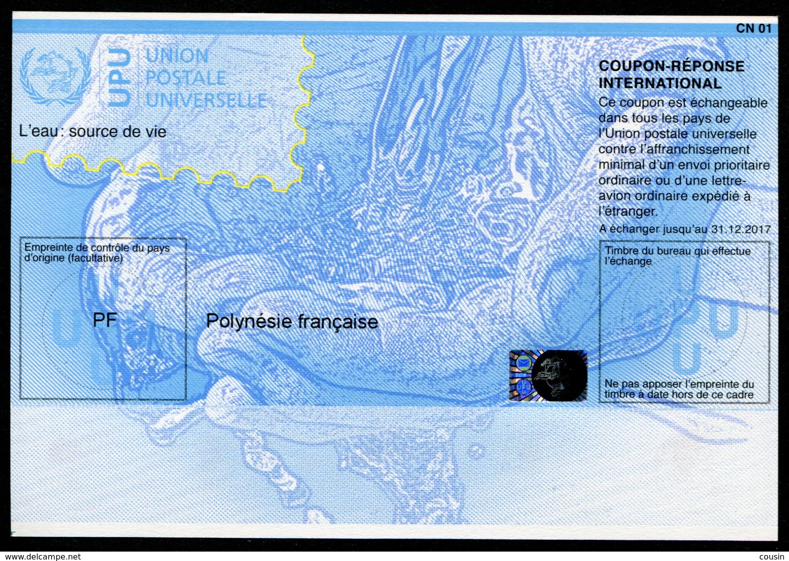 POLYNÉSIE FRANÇAISE  20140210  Coupon Réponse International / International Reply Coupon - Postal Stationery