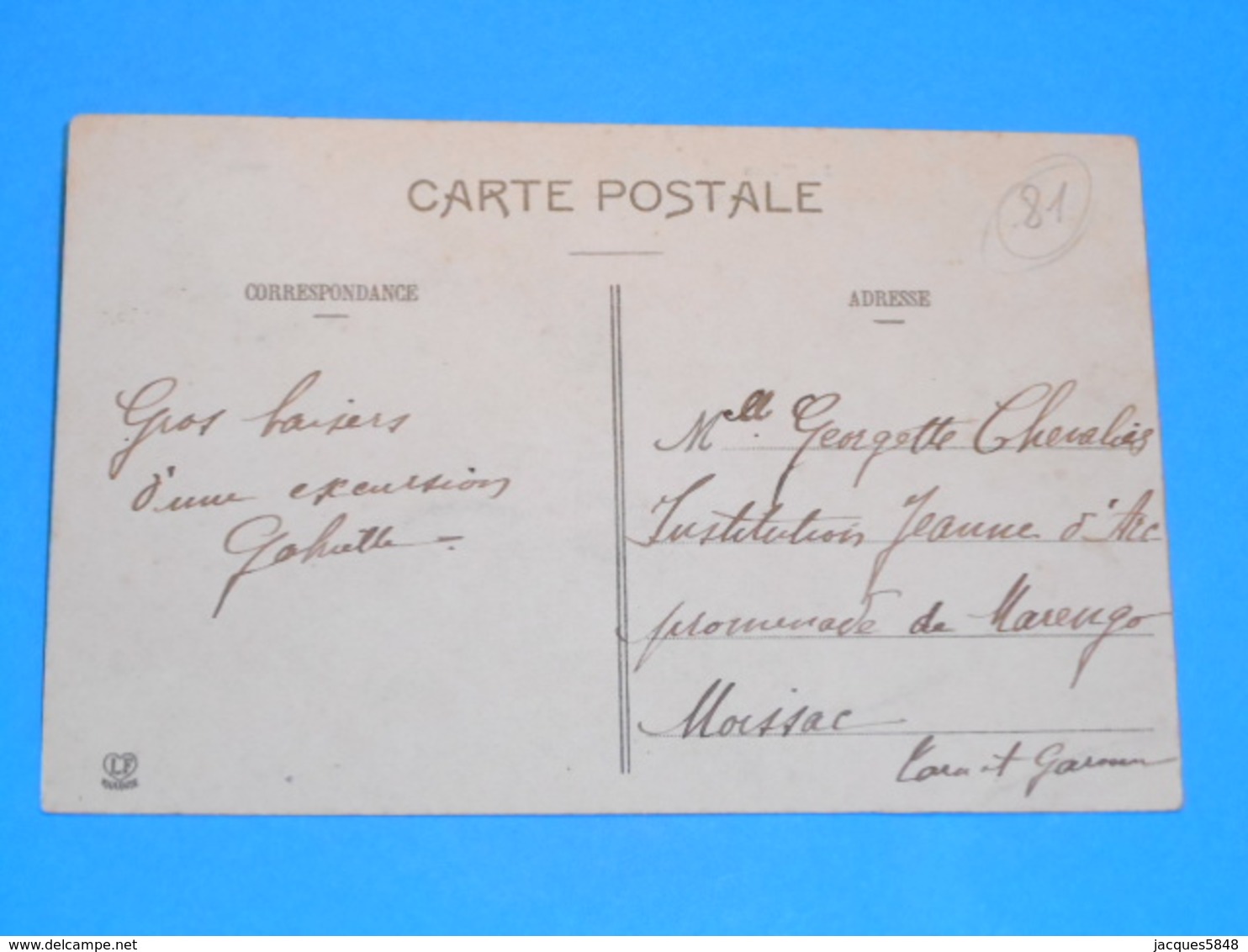 81 ) Castelnau-de-montmirail - N° 170 - La Place  -  Année 1915 :  EDIT : Labouche - Castelnau De Montmirail