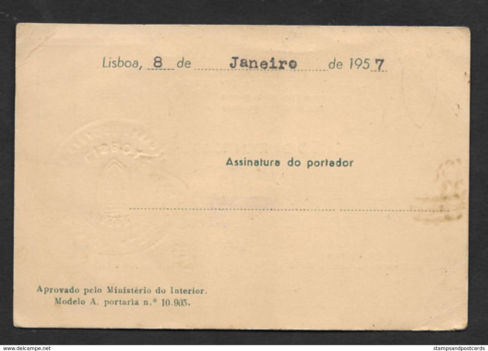 Portugal Carte Membre Ginásio Do Alto Do Pina Lisboa Lisbonne Gymnastique 1957 ID Card Gymnastics Club Member - Ginnastica