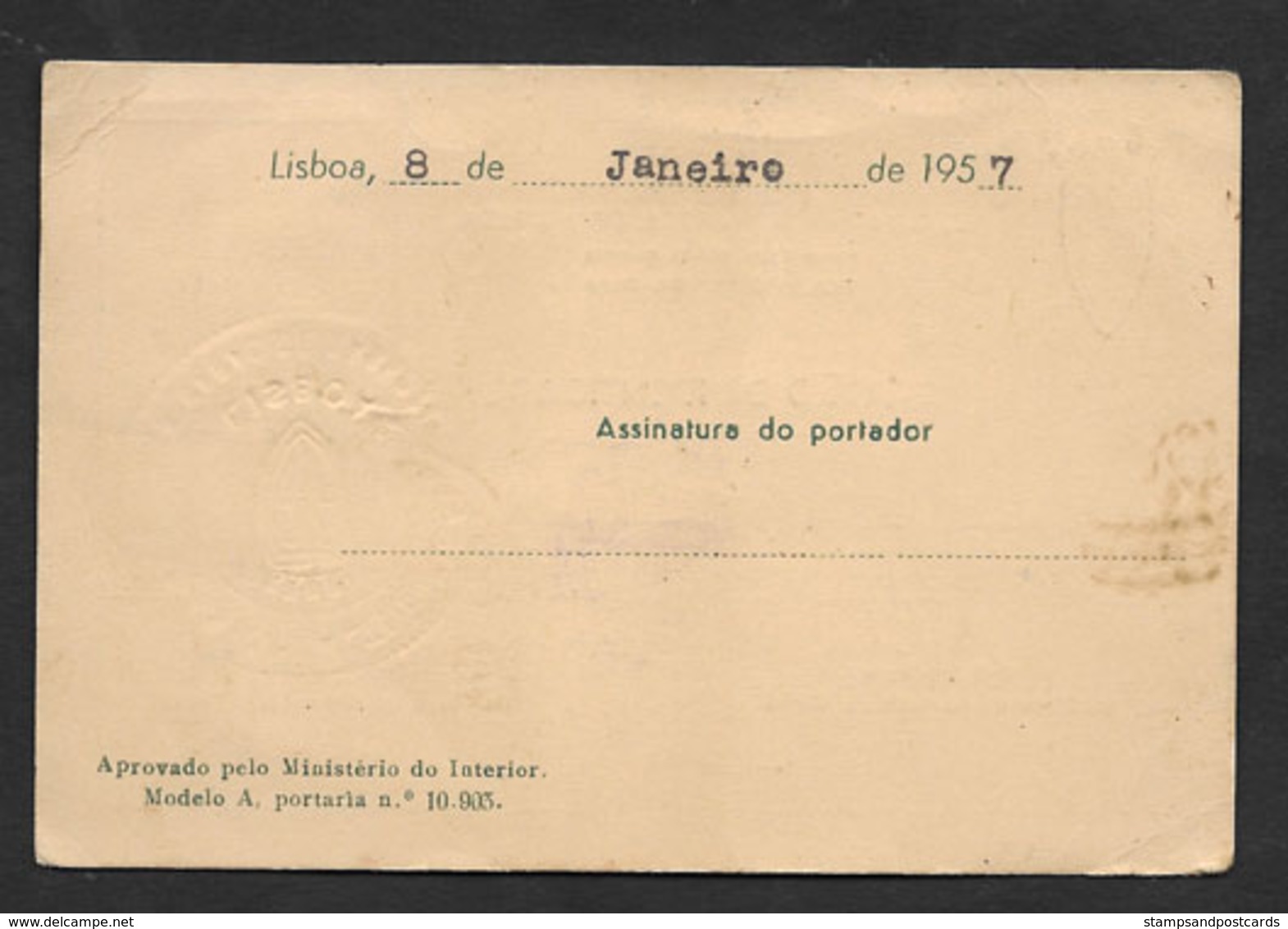 Portugal Carte Membre Ginásio Do Alto Do Pina Lisboa Lisbonne Gymnastique 1957 ID Card Gymnastics Club Member - Gymnastics
