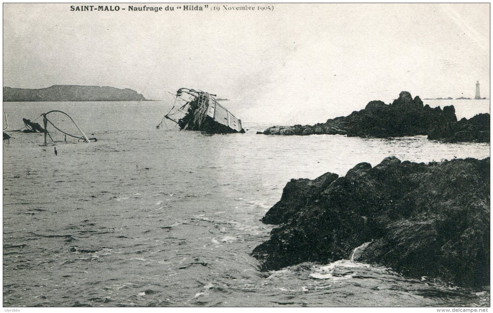 FRANCE - Saint-Marlo - Shipwraeck Of The Ferry Steamship HILDA 1905 - Naufrage De Hilda - Catastrofi