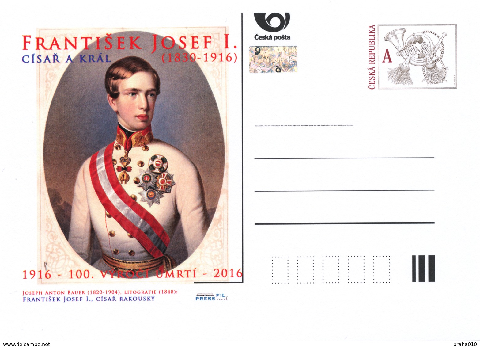 Rep. Ceca / Cart. Postali (Pre2016/34) Anno Dell'imperatore E Re Francesco Giuseppe I. (1830-1916) - Giovane Imperatore - Cartoline Postali