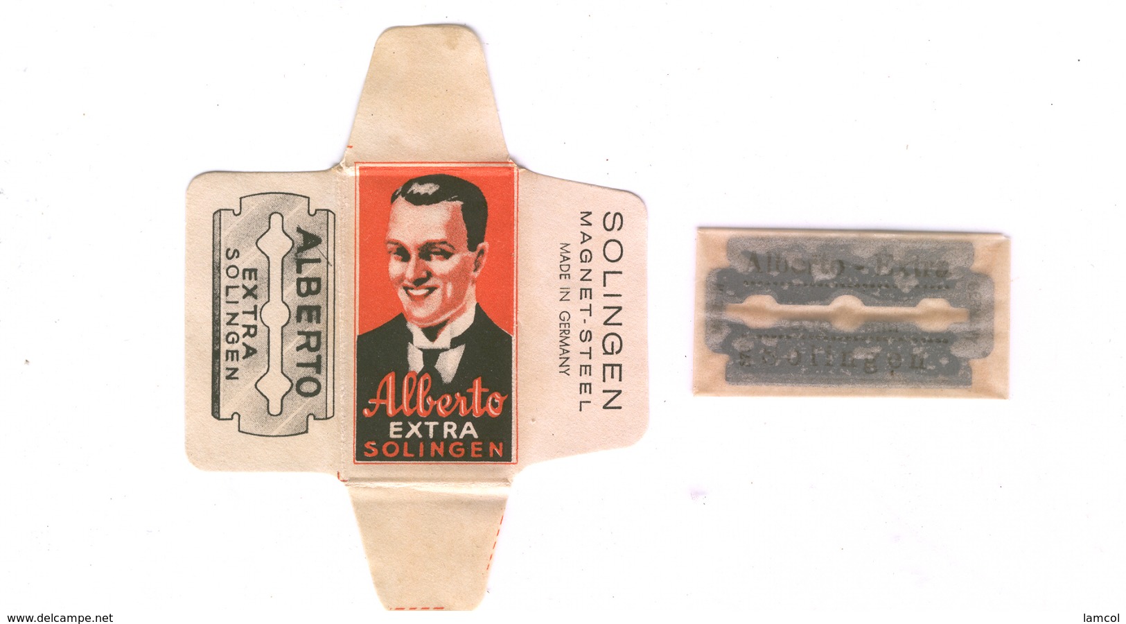 Lame De Rasoir Allemande ALBERTO - German Safety Razor Blade Wrapper - Razor Blades