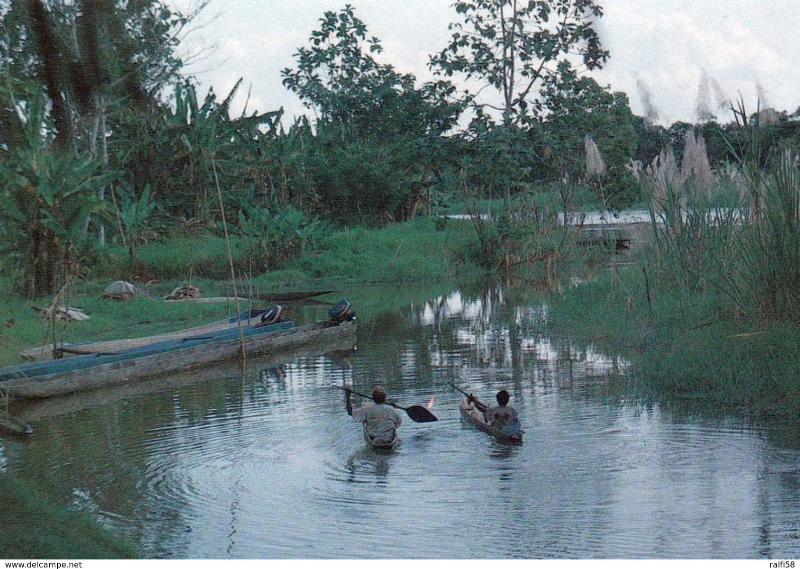 1 AK  Papua-Neuguinea * Women Going To Garden - Kanganamun Village - East Sepik Province * - Papua-Neuguinea