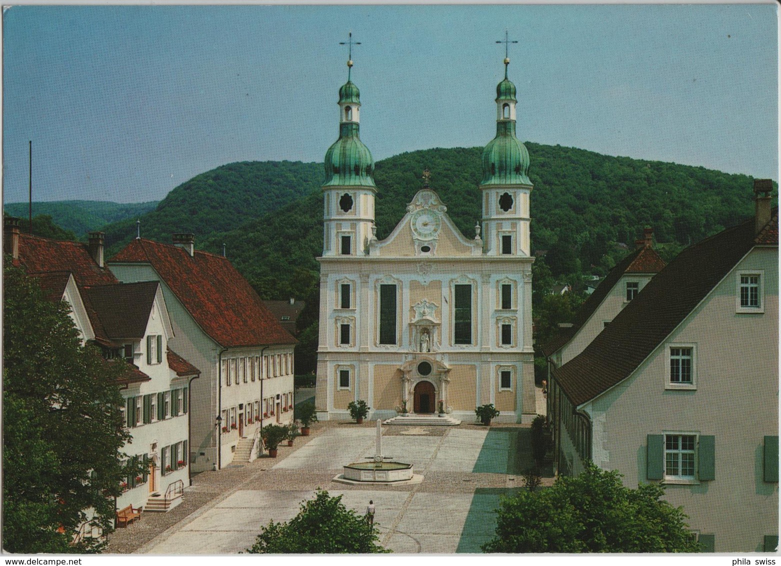 Arlesheim - Domplatz Mit Vorderansicht Des Doms - Arlesheim