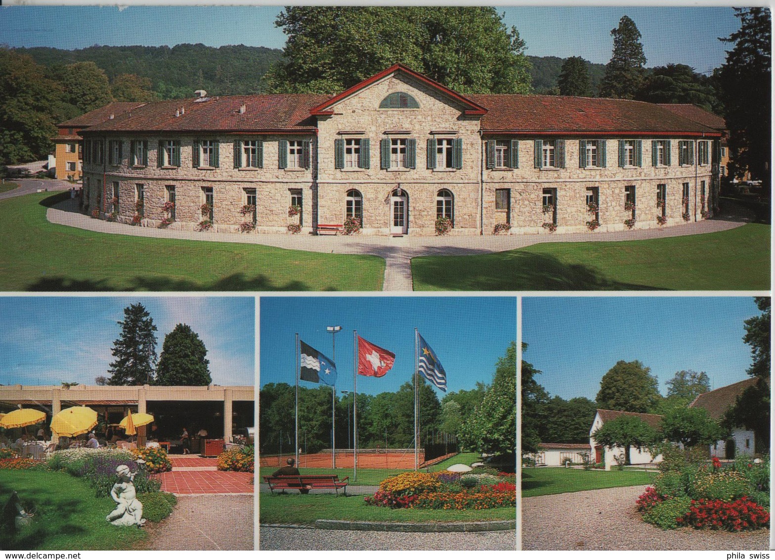 Kurhotel Im Park Bad Schinznach - Rundbau, Südgarten, Tennis, Nordgarten - Schinznach 
