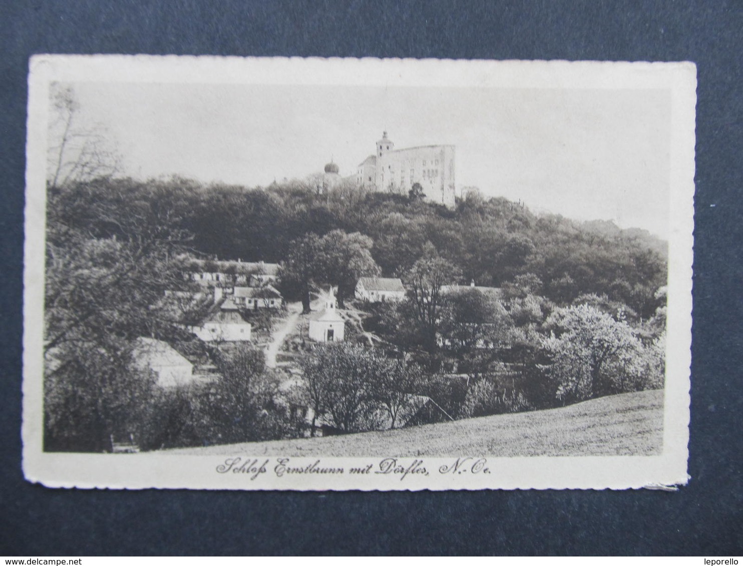 AK ERSTBRUNN DÖRFLES B. Korneuburg - Hohenau Bahnpost Zugstempel 1925 ///  D*34547 - Korneuburg