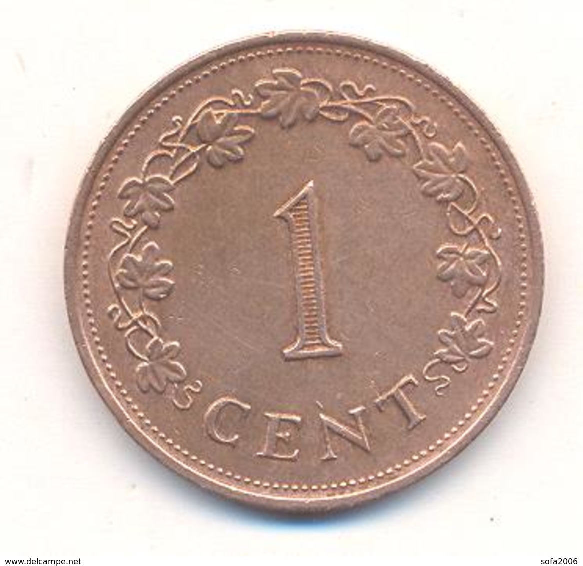 MALTA 1 CENT 1977 - Malte