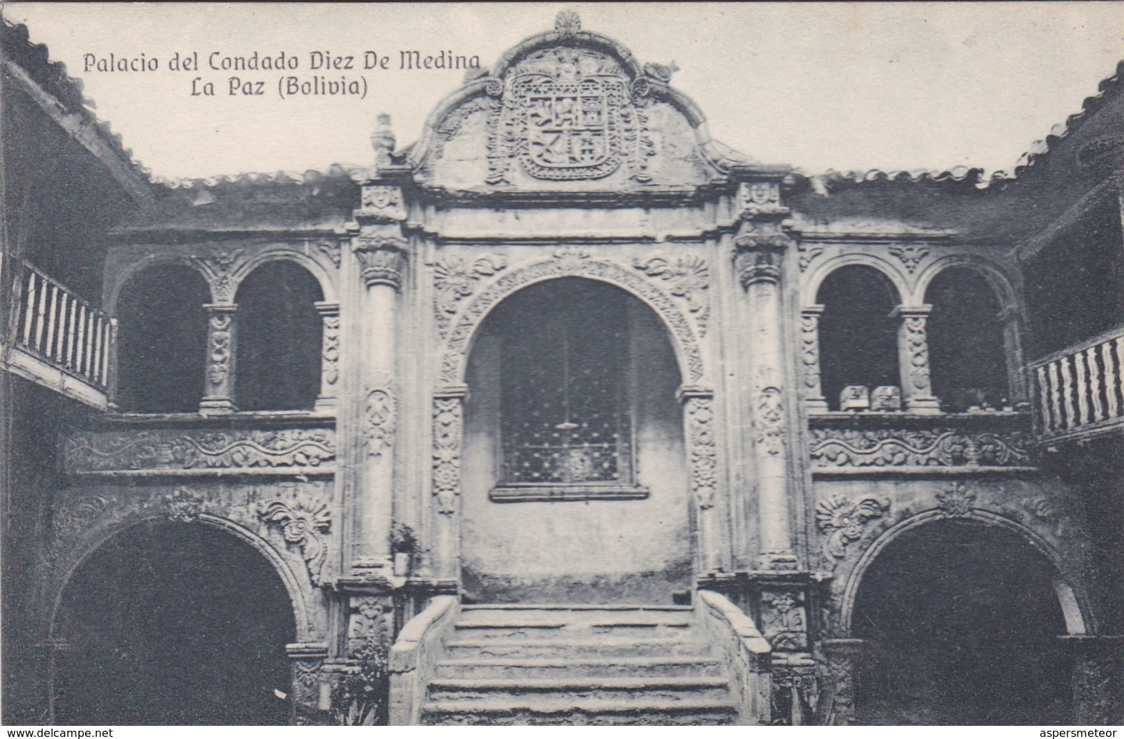 PALACIO DEL CONDADO DIEZ DE MEDINA.LA PAZ. BOLIVIA. L.D. GISMONDI. CIRCA 1900's - BLEUP - Bolivië