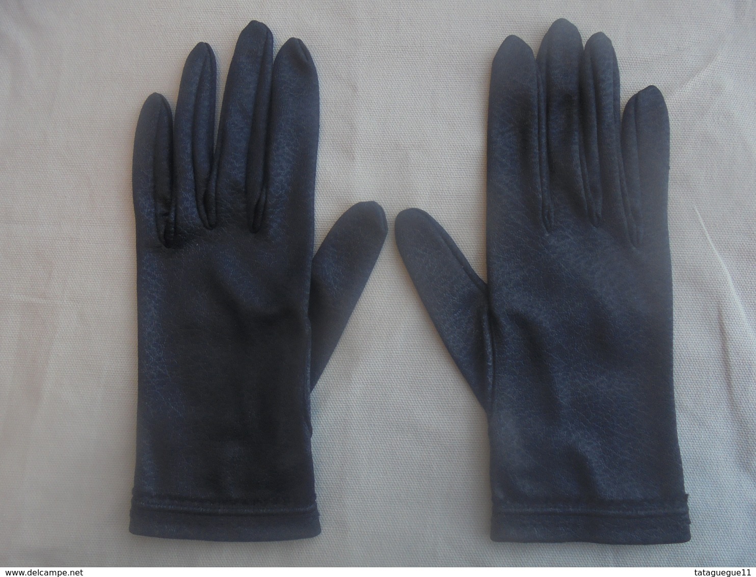 Ancien - Paire De Gants Noir Pour Femme Années 60 - 1940-1970