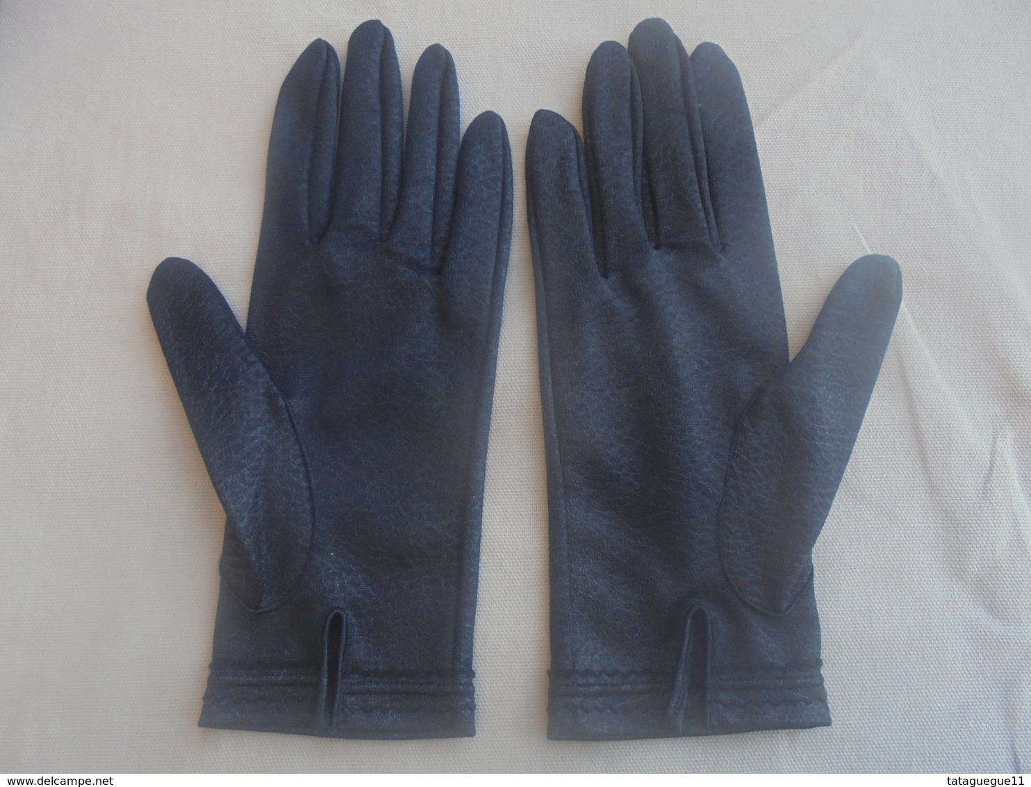 Ancien - Paire De Gants Noir Pour Femme Années 60 - 1940-1970