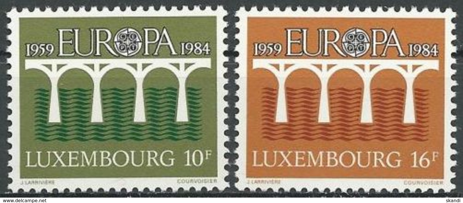 LUXEMBURG 1984 Mi-Nr. 1098/99 ** MNH - CEPT - 1984