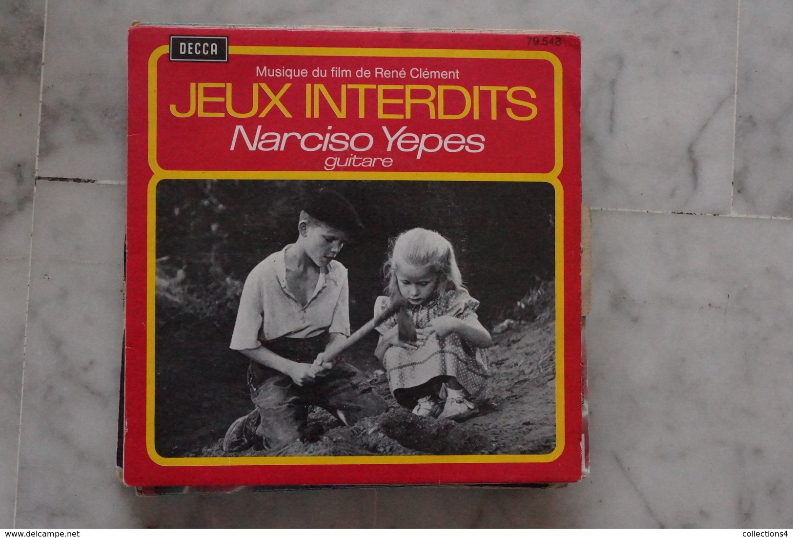 JEUX INTERDITS NARCISO YEPES EP DU FILM  DE 1970 BRIGITTE FOSSEY LANGUETTE - 45 T - Maxi-Single