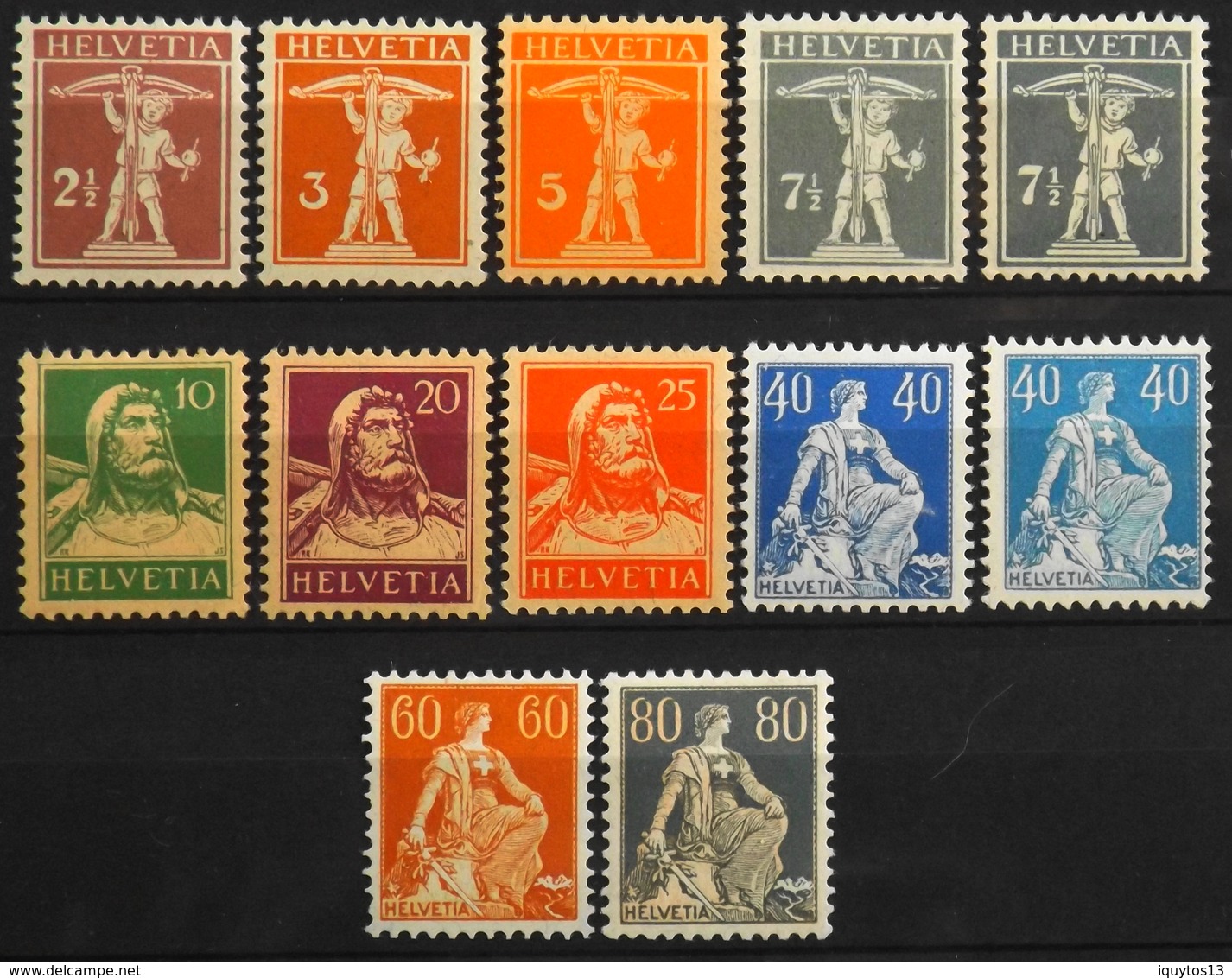 SUISSE 1917/22 - Du N° 157 Au N° 160 Et Le 160a - Du 161 Au 164 Et Le 164a - Et Les 165/66 - 12 Timbres NEUFS** - Unused Stamps