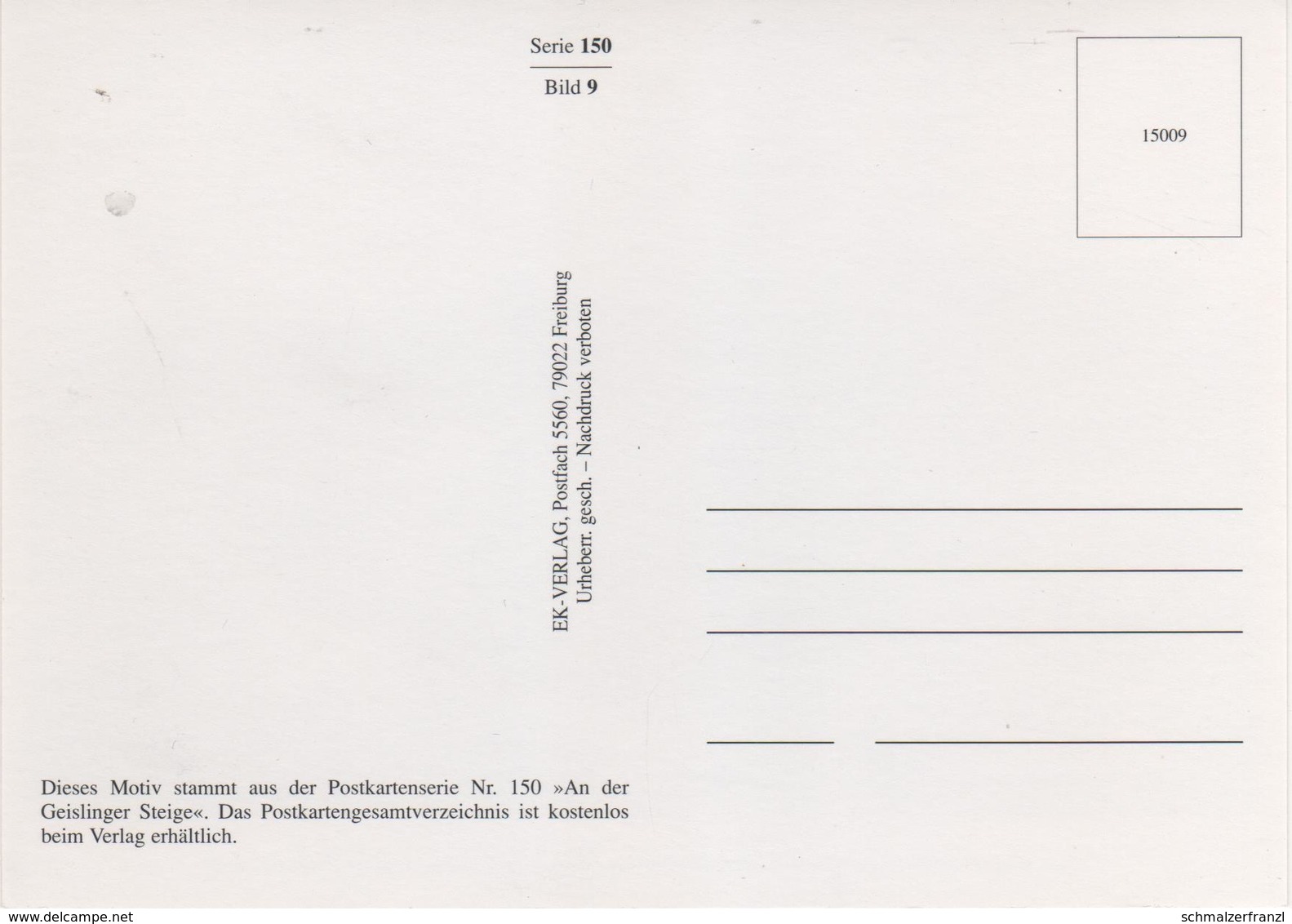 AK An Der Geislinger Steige Urspring Lonsee Zug E 1816 F 254 Carl Bellingrodts Schatzkammer Serie 150 Bild 9 Neudruck - Geislingen