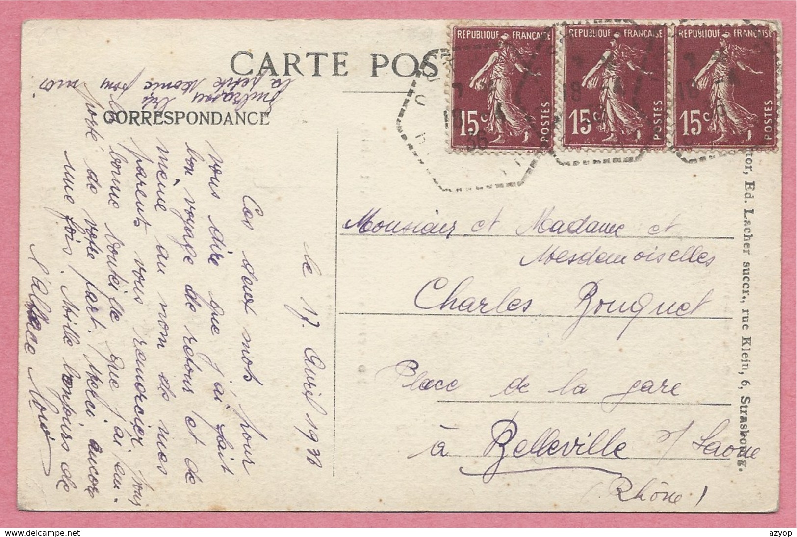 68 - SOUVENIR D' OSTHEIM - Bahnhof - Gare OSTHEIM - BEBLENHEIM - Rue De Colmar - Altri & Non Classificati