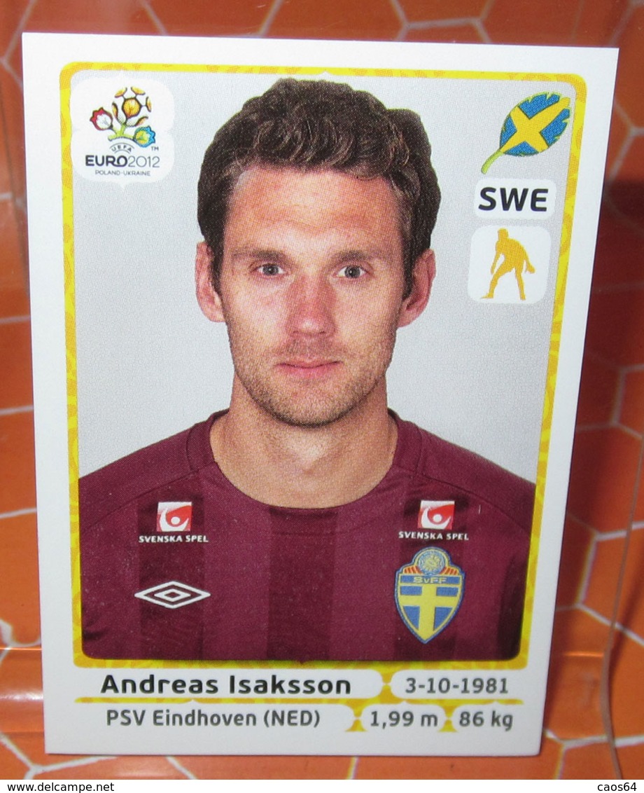 EURO2012 PANINI N. 432 ISAKSSON  STICKER NEW CON VELINA - Edizione Italiana