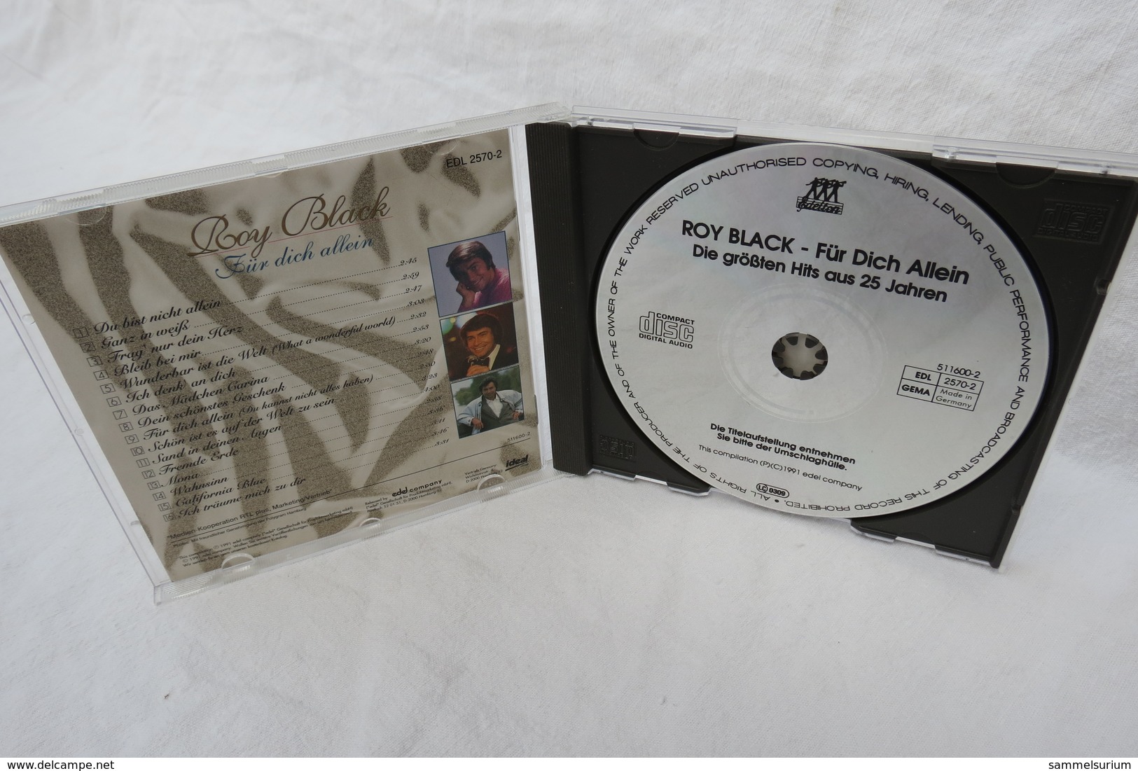 CD "Roy Black" Für Dich Allein, Die Größten Hits Aus 25 Jahren - Sonstige - Deutsche Musik