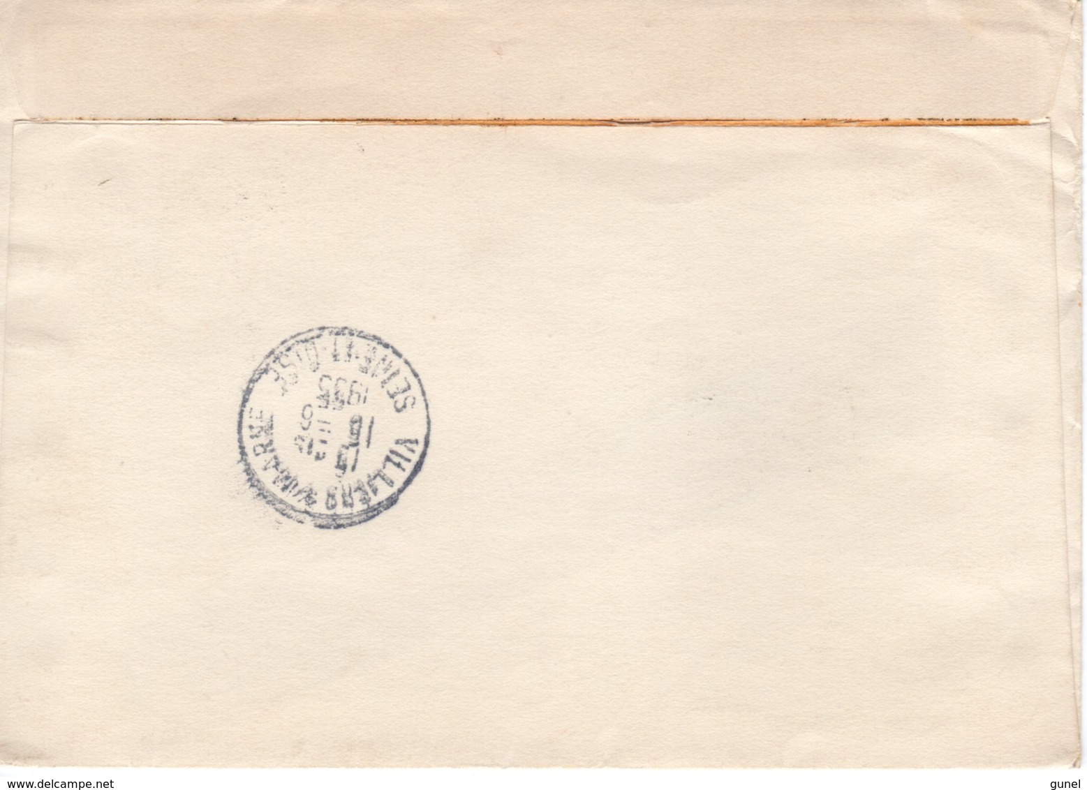 14 VI 1955 Aangetekende Brief Van Staatsbedrijf PTT Naar Villiers Sur Marne - Brieven En Documenten